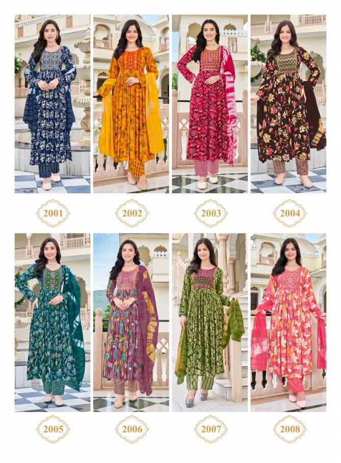 Samira Vol 2 By Kc Rayon Printed Kurti With Bottom Dupatta Wholesalers In Delhi
